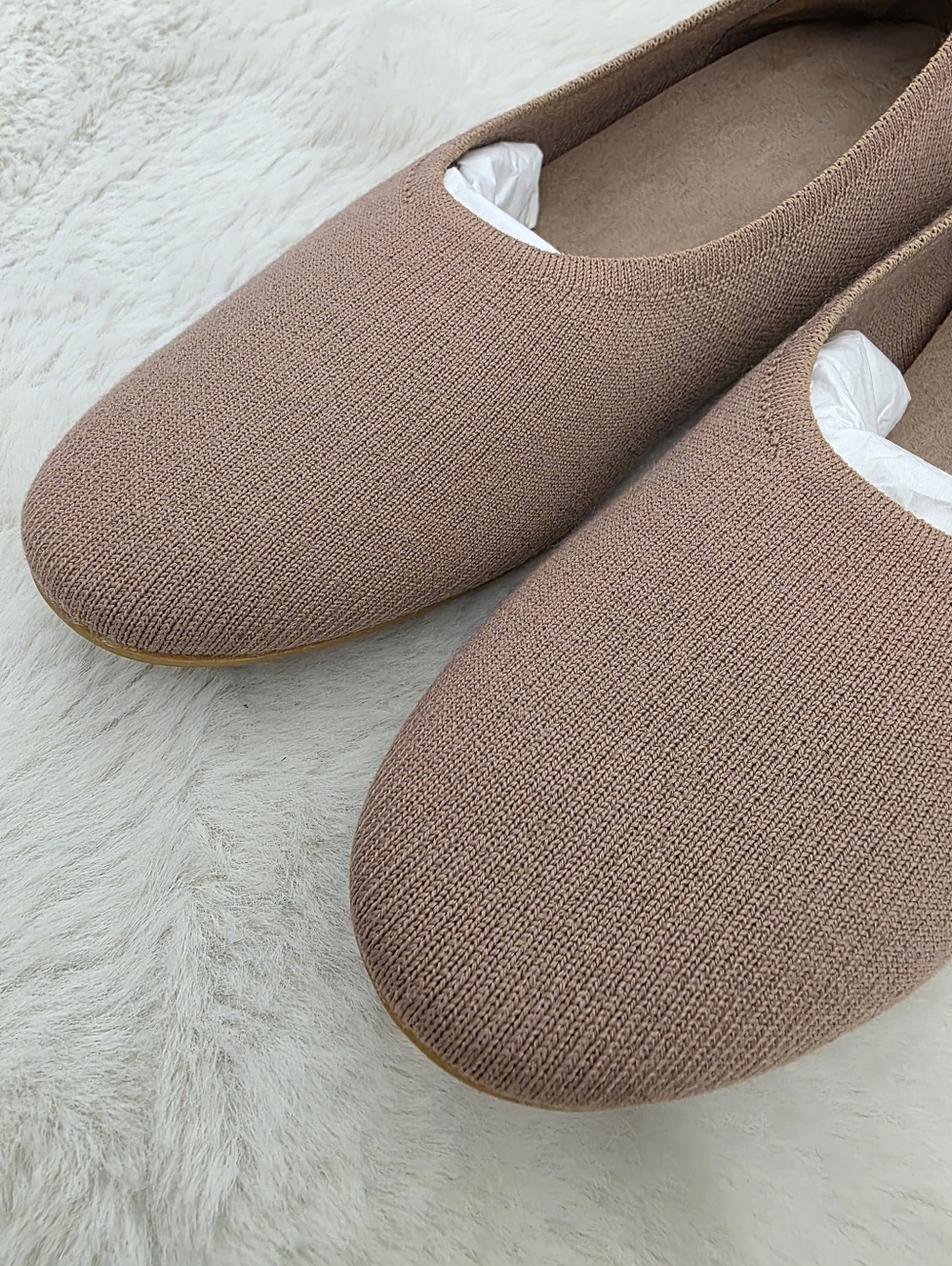 NEW Everlane The Day Glove ReKnit Ballet Flat Cinnamon Latte 9 - Picture 7 of 14